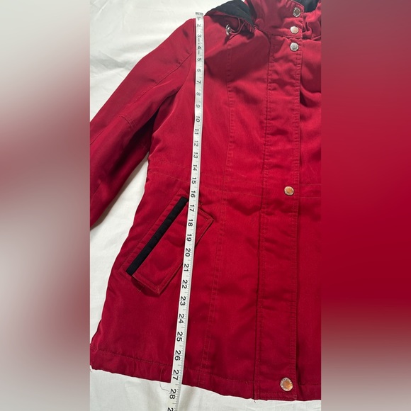 NAUTICA women’s classic Jacket Sz M Lightweight Quilted Lining - Red/Black EUC - Picture 5 of 7
